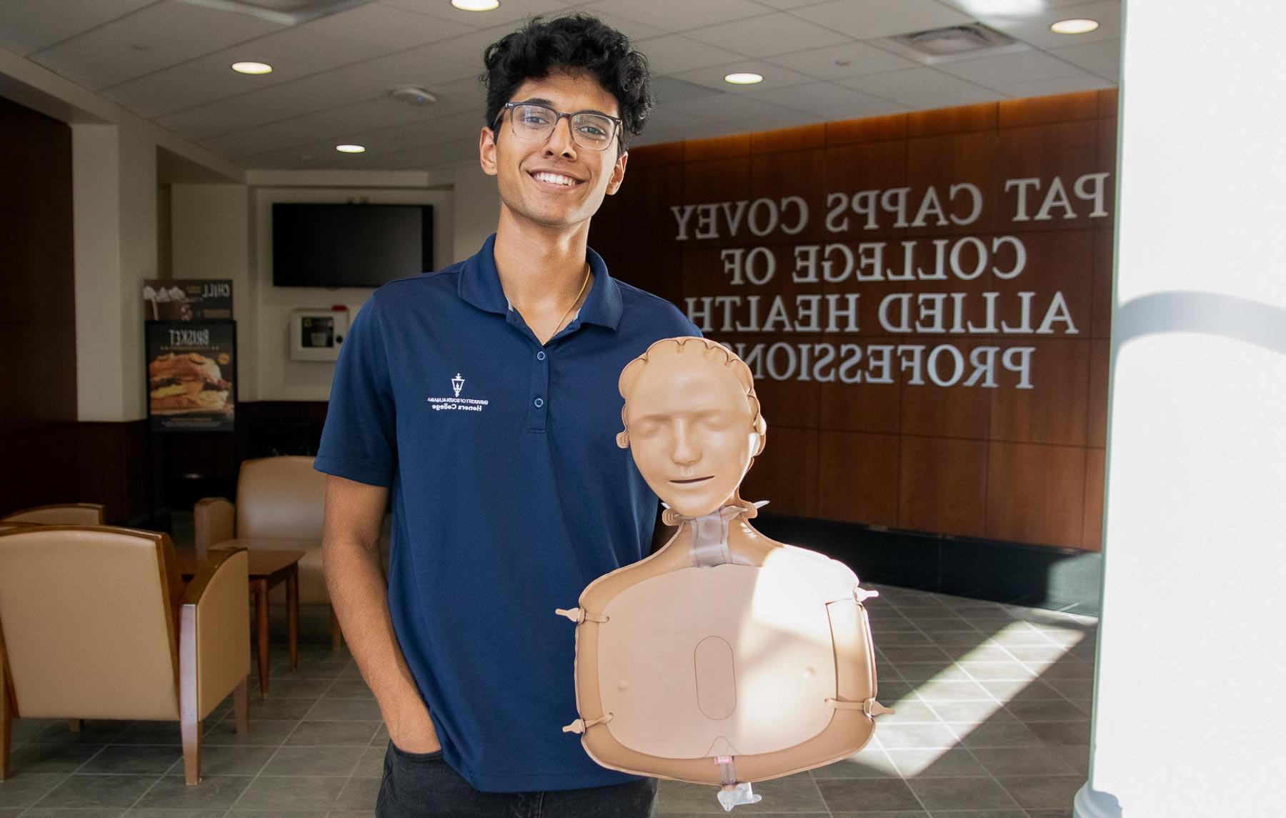 Suhas Patil, a junior biomedical sciences student and director of the CPR Initiative